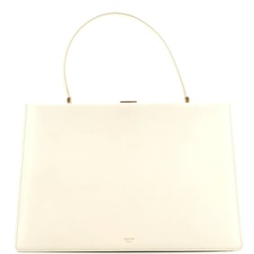 Celine Clasp Top Handle Bag Leather