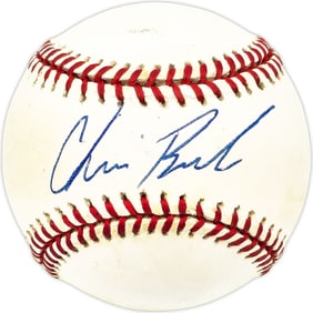 chris brock autographed signed NL baseball