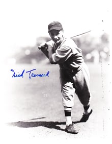 NICK TREMARK AUTOGRAPHED 8x10 B&W PHOTOGRAPH