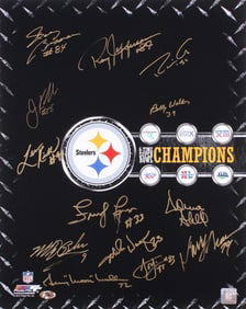 steelers 16x20 signed by kirkland wagner