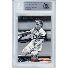 christie rampone uswnt signed 2012 americana
