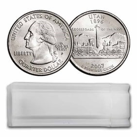 2007-P Utah Statehood Quarter 40-Coin Roll