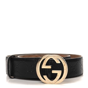 Gucci Guccissima Interlocking G 37mm Belt