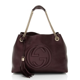 Gucci Metallic Leather Soho Medium Shoulder