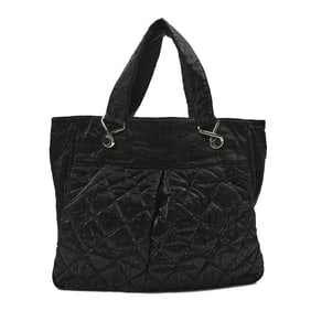Chanel Crinkled Coated Canvas Large Le