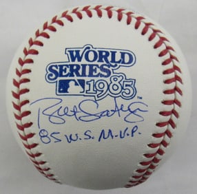 bret saberhagen signed rawlings 1985 world