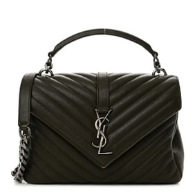 Saint Laurent Sheepskin Matelasse Chevron Monogram