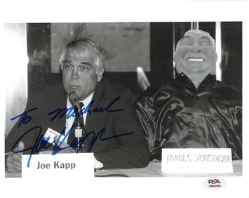joe kapp signed 8x10 photo PSA/DNA