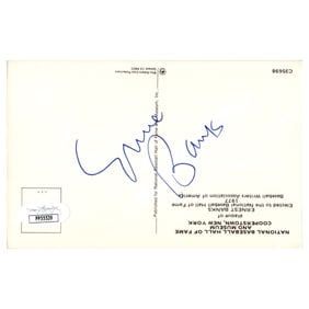 ernie banks chicago cubs autographed signed