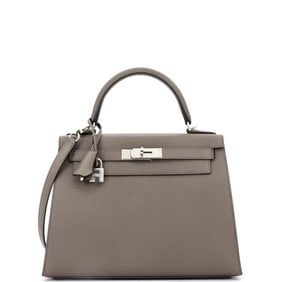 Hermes Kelly Handbag Grey Epsom with