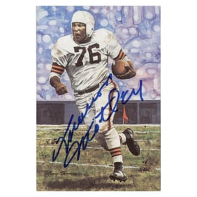 marion motley cleveland browns autographed signed