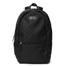 Gucci Nylon Monogram Slim Backpack Black