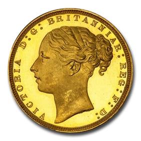1871 Great Britain Gold Sovereign PR-65