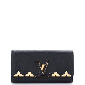 Louis Vuitton Capucines Wallet Leather with