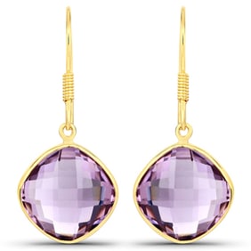 11.86 CT Genuine Amethyst 14K White
