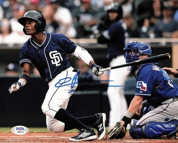 Esteury Ruiz signed 8x10 photo PSA/DNA
