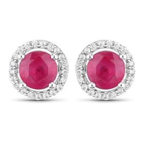 1.22 CT Genuine Ruby and White