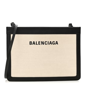 Balenciaga Cotton Canvas Pochette Crossbody Bag