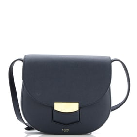 Celine Trotteur Crossbody Bag Grainy Leather