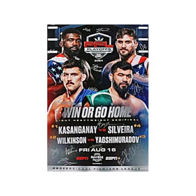 PFL 2024 playoffs 2 autographed multi-signed