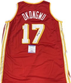 onyeka okongwu signed jersey PSA/DNA atlanta