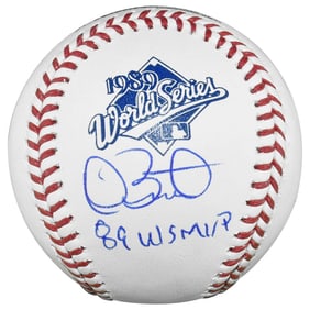 dave stewart signed 89 WS MVP
