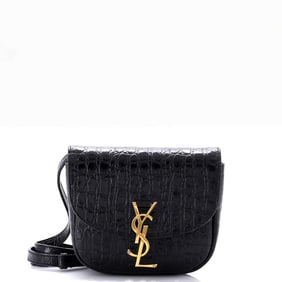 Saint Laurent Kaia Shoulder Bag Crocodile