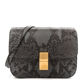 Celine Python Medium Classic Box Flap