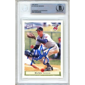 richie sexson cleveland indians signed 1995