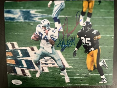 jay novacek signed 8x10 photo