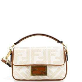 Fendi Baguette NM Bag Zucca Embroidered