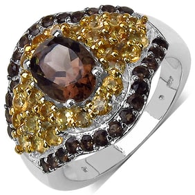 2.56 CT Genuine Smoky Quartz &