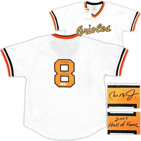 orioles cal ripken jr. autographed m&n