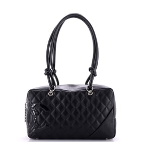 Chanel Cambon Bowler Bag Quilted Leather
