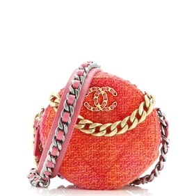 Chanel 19 Round Clutch with Chain