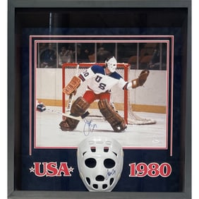 jim craig autographed/signed framed photo JSA