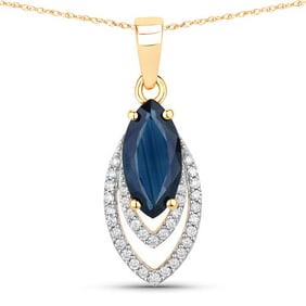 1.42 CT Genuine Blue Sapphire and
