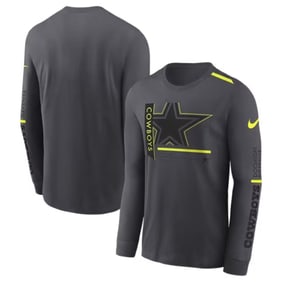 dallas cowboys nike volt charcoal dri