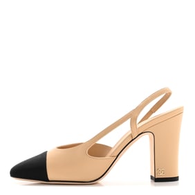 Chanel Lambskin Grosgrain Cap Toe CC