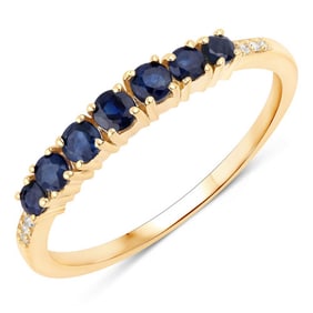 0.45 CT Genuine Blue Sapphire and