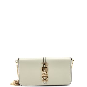 Fendi Fendigraphy Wallet On Chain Leather