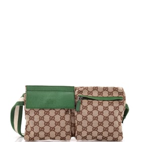 Gucci Vintage Double Belt Bag GG