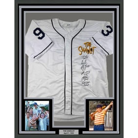 framed autographed/signed the sandlot movie 33x42
