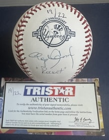 roger clemens signed 100 anniv yankees