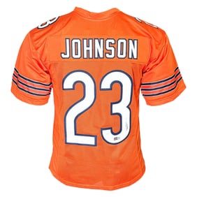 roschon johnson signed chicago orange football