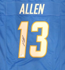 chargers keenan allen autographed signed light
