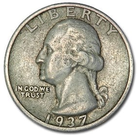 1937-S Washington Quarter XF