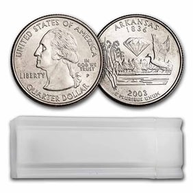 2003-P Arkansas Statehood Quarter 40-Coin Roll