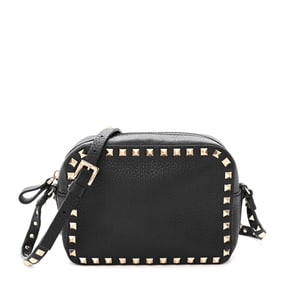 Valentino Garavani Pebbled Calfskin Rockstud Camera