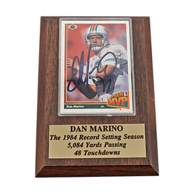 dan mariano miami dolphins autographed signed